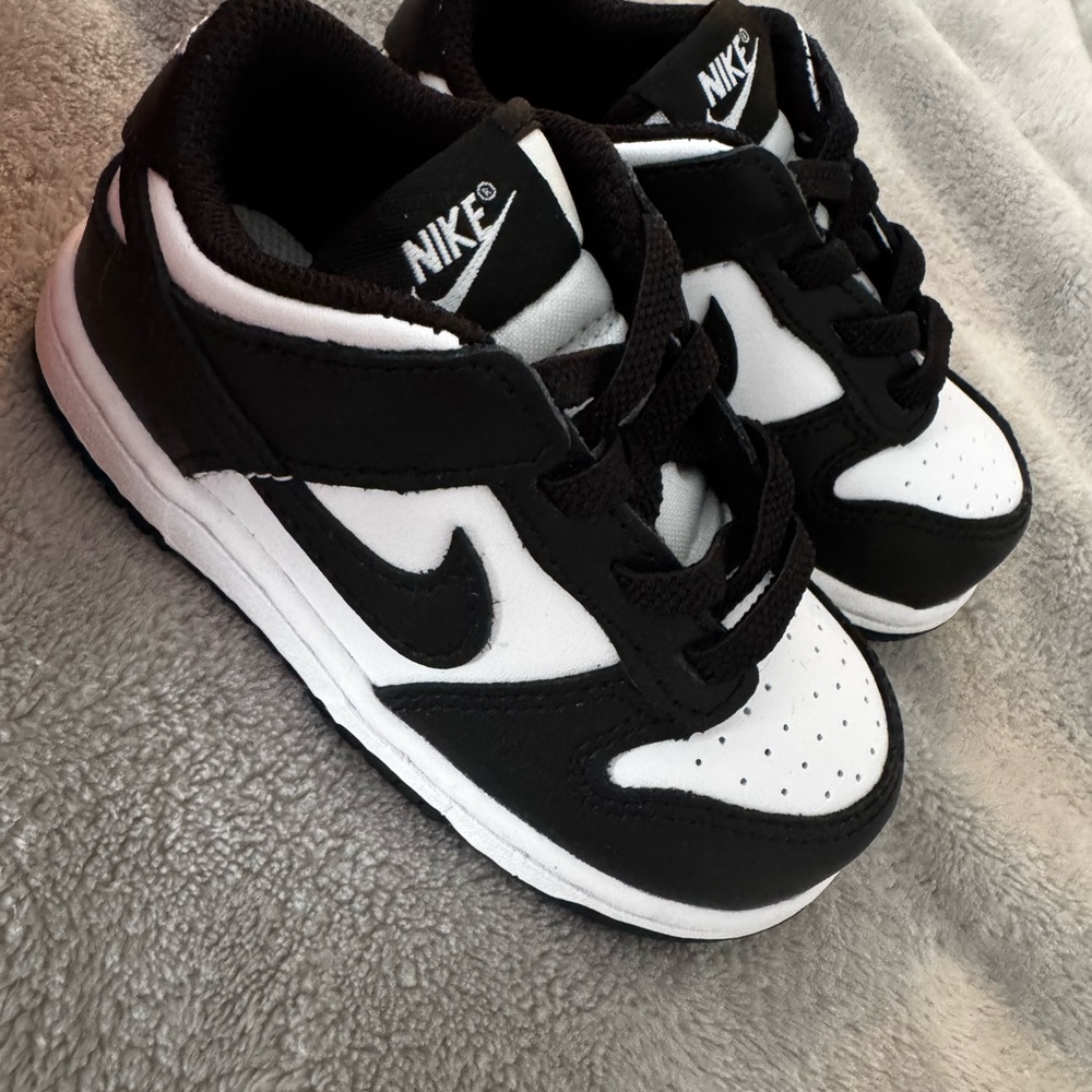 Nike Kids Black and White Athletic Sneakers